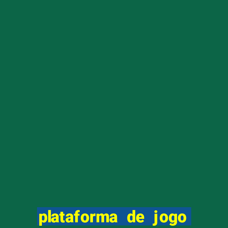 plataforma de jogo nova pagando